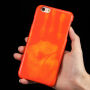 Thermisch gevoelige thermo cover, met behoud van uw vingerafdruk voor iPhone 6S Plus / 6 Plus - rood