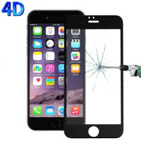 4D aangemaakt glas voor iPhone 6 Plus / 6S Plus - 0.26mm - zwart