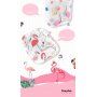 Kingxbar heldere cover met strass steentjes AirPods 1 / 2 - kleurrijke flamingo's