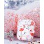 Kingxbar heldere cover met strass steentjes AirPods 1 / 2 - rimpelingen en flamingo's