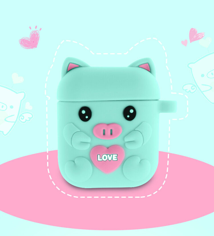 Siliconen hoesje voor AirPods 1 / 2 - spaarvarken