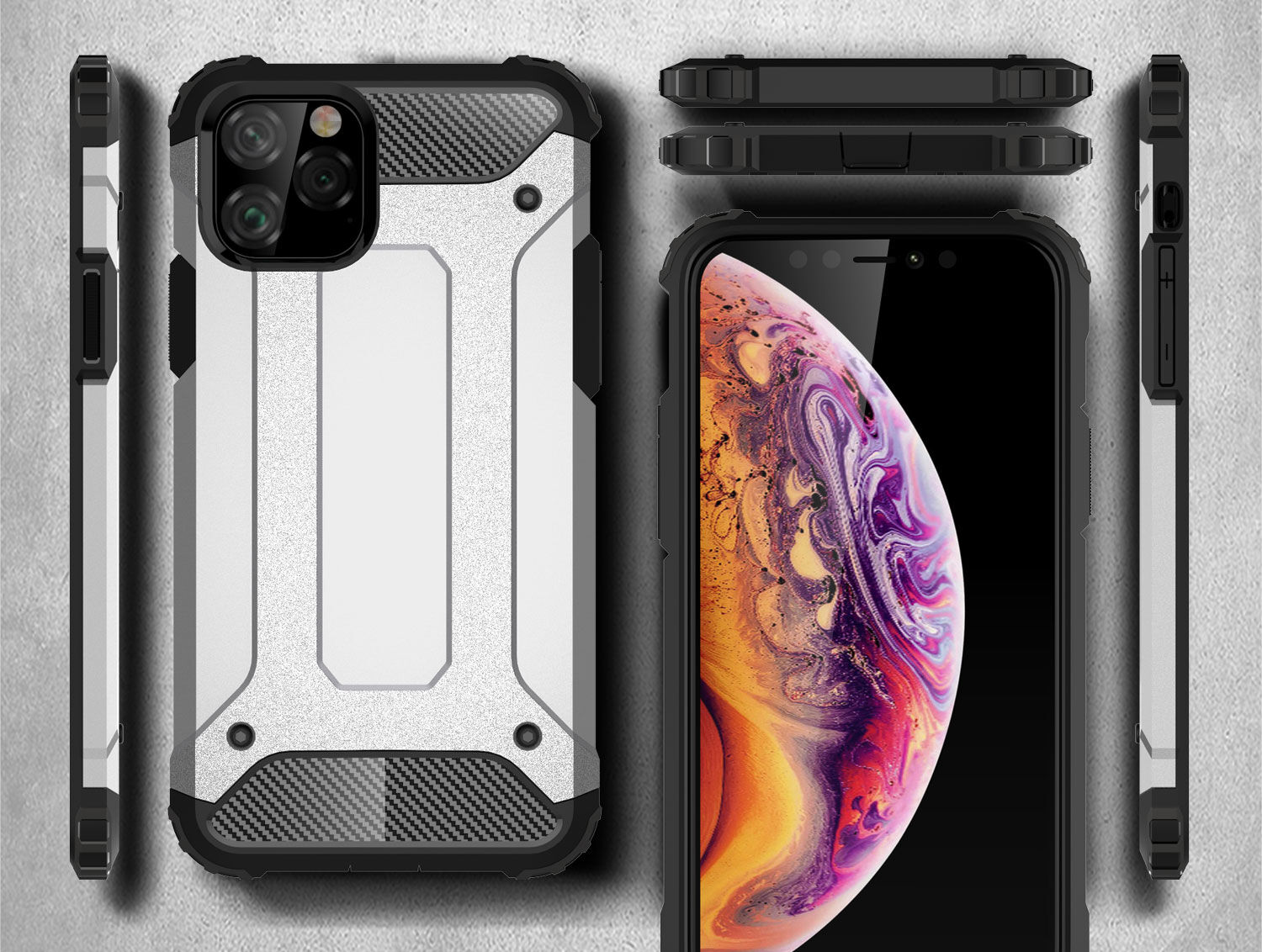 Bestand Pantserdeksel voor iPhone 11 Pro - blauw