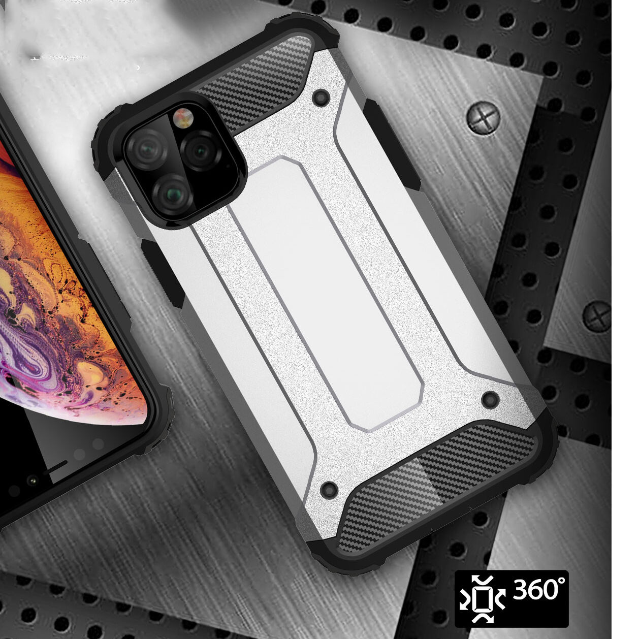 Bestand Pantserdeksel voor iPhone 11 Pro - blauw