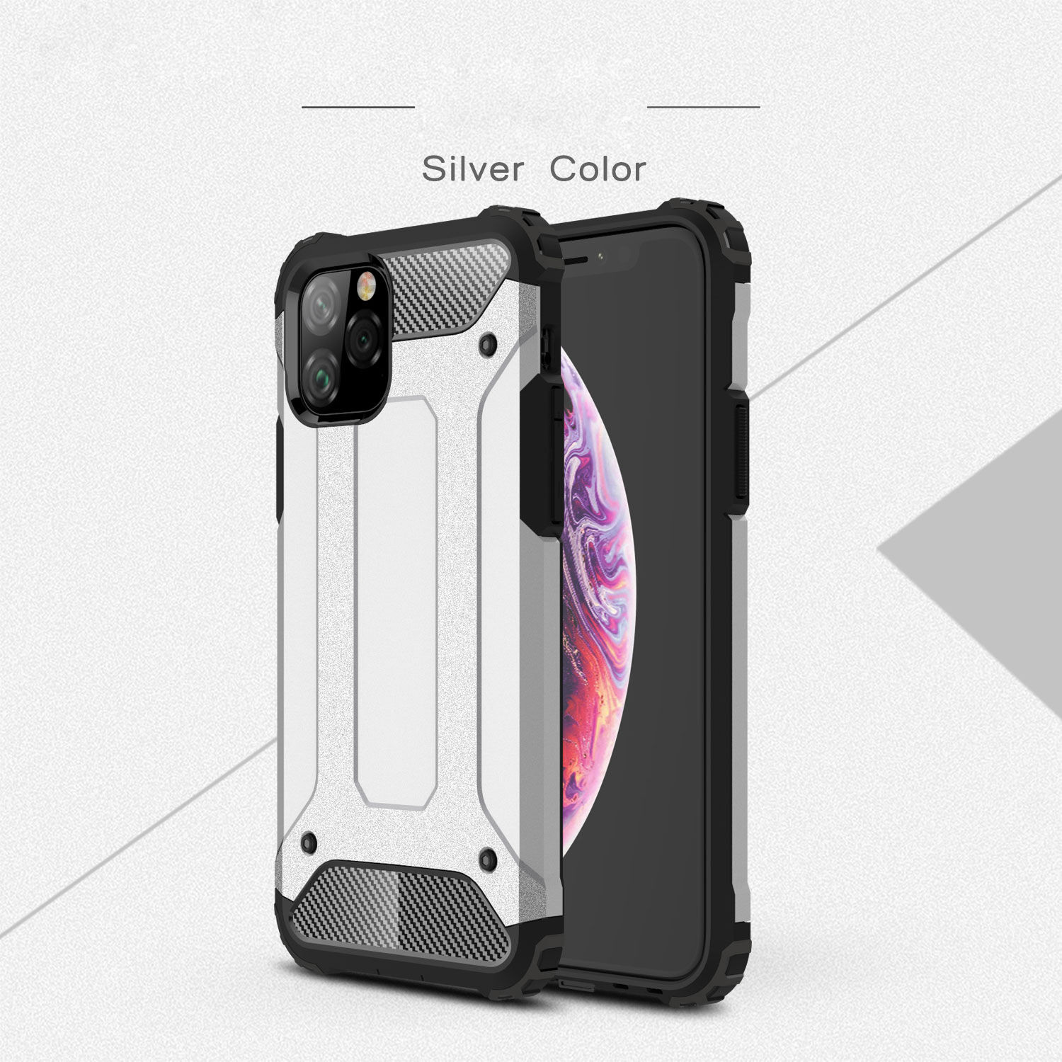 Bestand Pantserdeksel voor iPhone 11 Pro - blauw