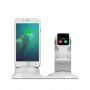 Aluminium oplaadstation voor Apple horloge en iPhone - grauw