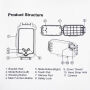 HAWEEL waterdichte behuizing tot 40m diepte voor iPhone 8 Plus / 7 Plus - zwart