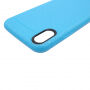 dekking voor iPhone XS / iPhone X - honingraatstructuur - blauw