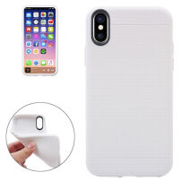dekking voor iPhone XS / iPhone X - honingraatstructuur - wit