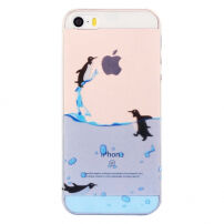 dekking voor iPhone 5 / 5S / SE (2016) - kunstwerk - pinguïns