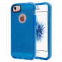 Semitransparante beschermende hoes voor iPhone 5 / 5S / SE (2016) met geweven textuur - blauw
