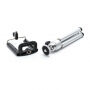 Aluminium driepoot / tripod met telescopisch uitschuifbare pootjes voor iPhone - zilver