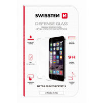 SWISSTEN 2.5D gehard glas voor iPhone 4 / 4S - hardheid 9H - dikte 0.3mm
