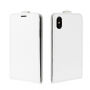 Kantelbare koffer met deksel en documentcompartiment voor iPhone XS/iPhone X X - wit