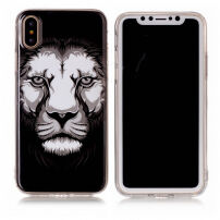 Kunststof achterkant voor Apple iPhone XS - Leeuw