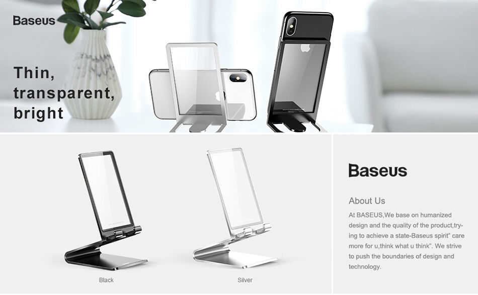 BASEUS elegante stand voor iPhone - zwart