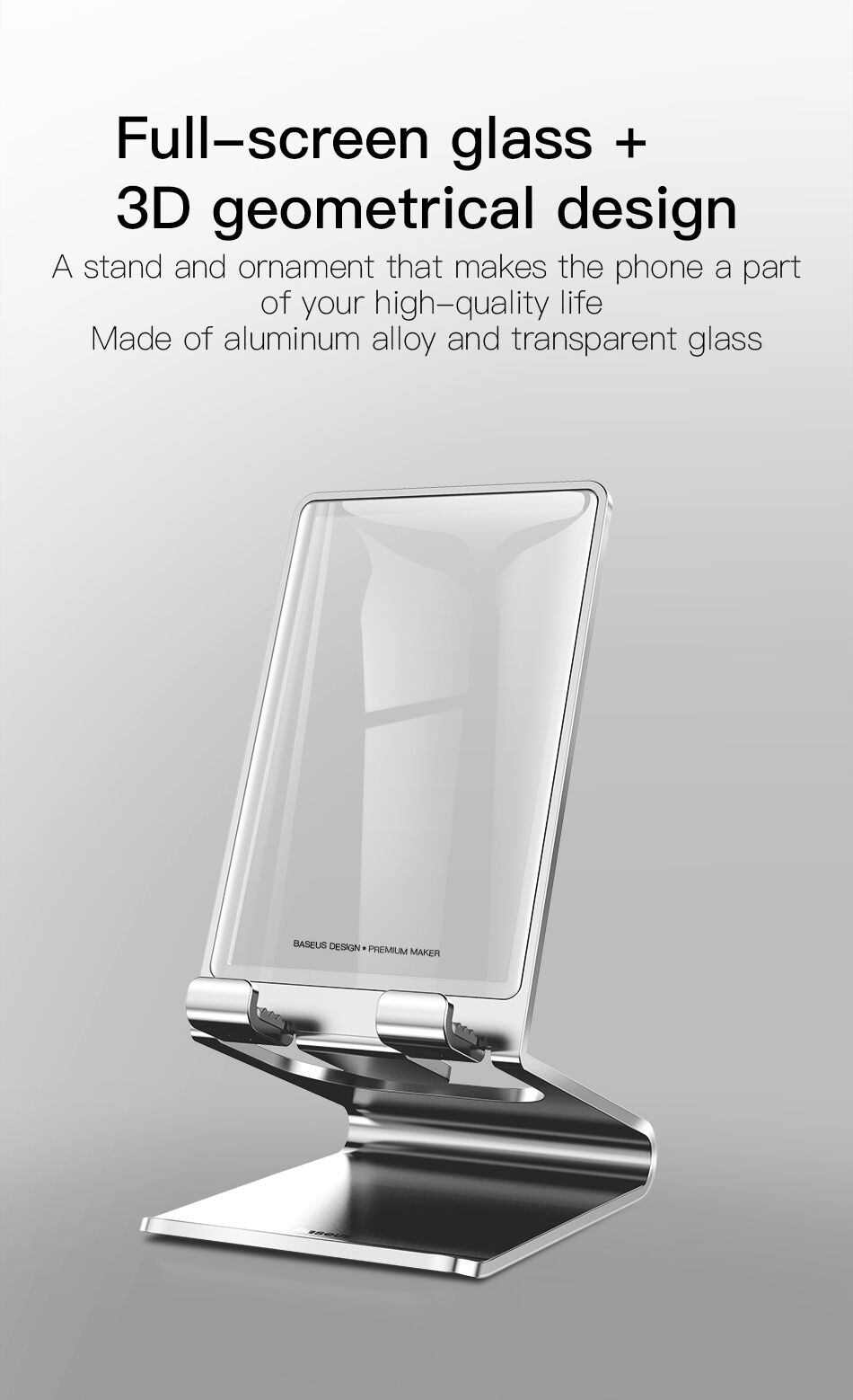 BASEUS elegante stand voor iPhone - zwart
