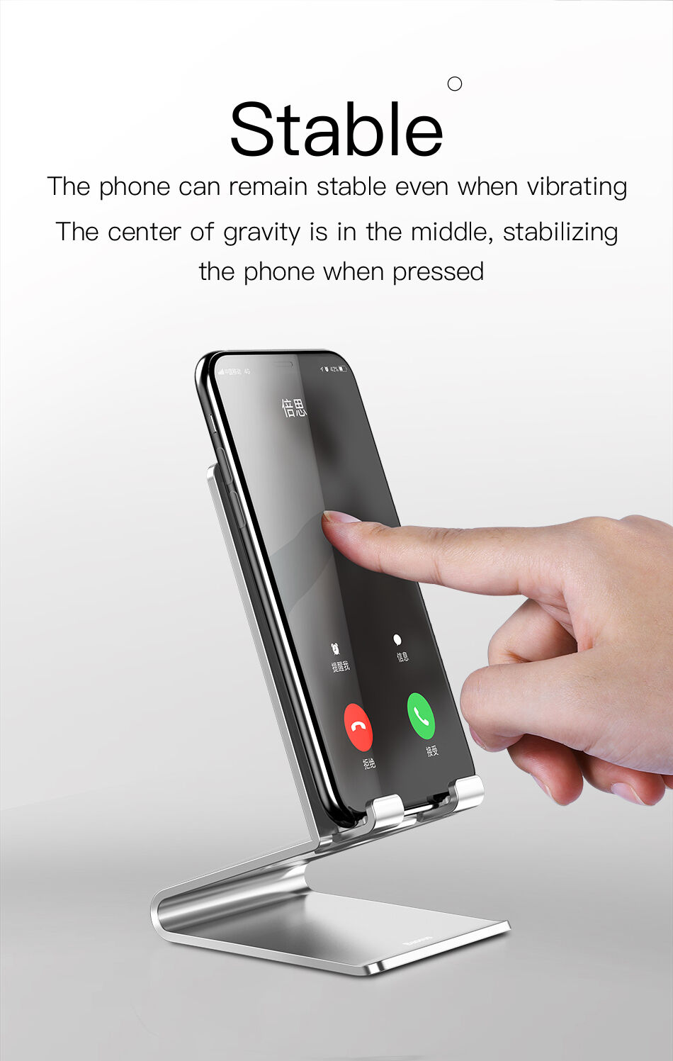 BASEUS elegante stand voor iPhone - zwart