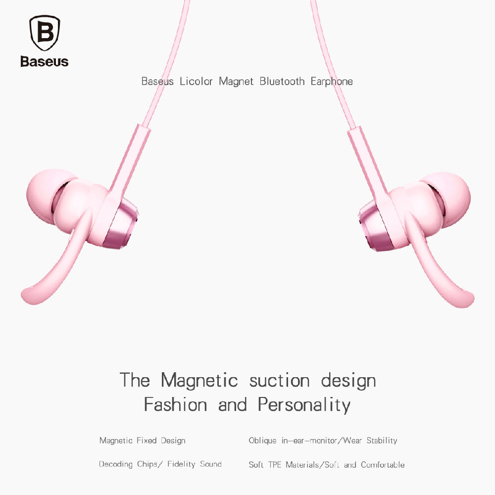 BASEUS Fashion draadloze BASEUS hoofdtelefoons - wit