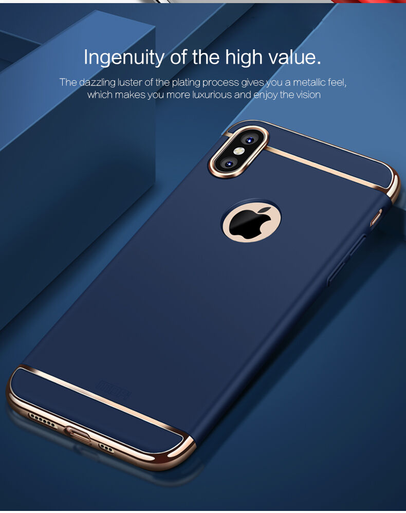 MOFI luxe hoes voor iPhone XS Max. - rood