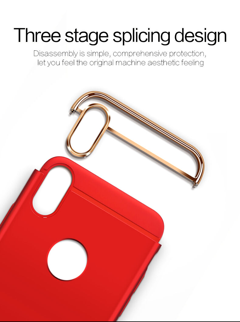 MOFI luxe hoes voor iPhone XS Max. - rood