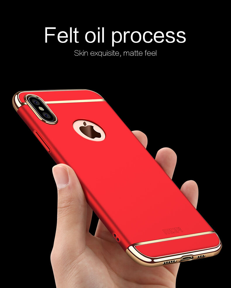 MOFI luxe hoes voor iPhone XS Max. - rood
