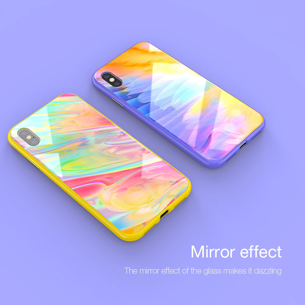 NILLKIN Ombre cover voor iPhone XS Max. - geel