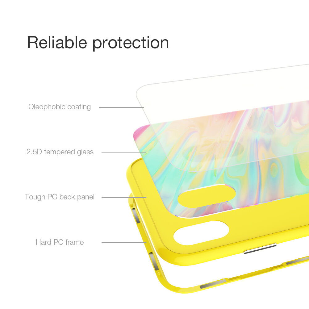 NILLKIN Ombre cover voor iPhone XS Max. - geel