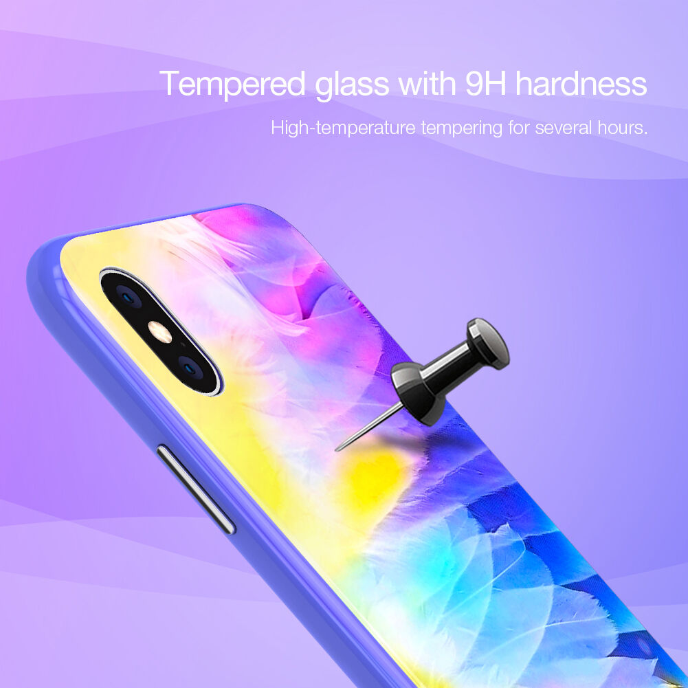 NILLKIN Ombre cover voor iPhone XS Max. - geel