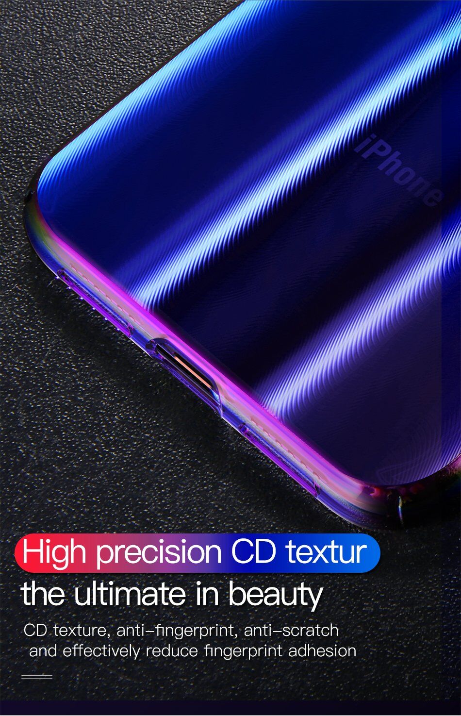 BASEUS Aurora hoes voor BASEUS Aurora voor iPhone XS - zwart