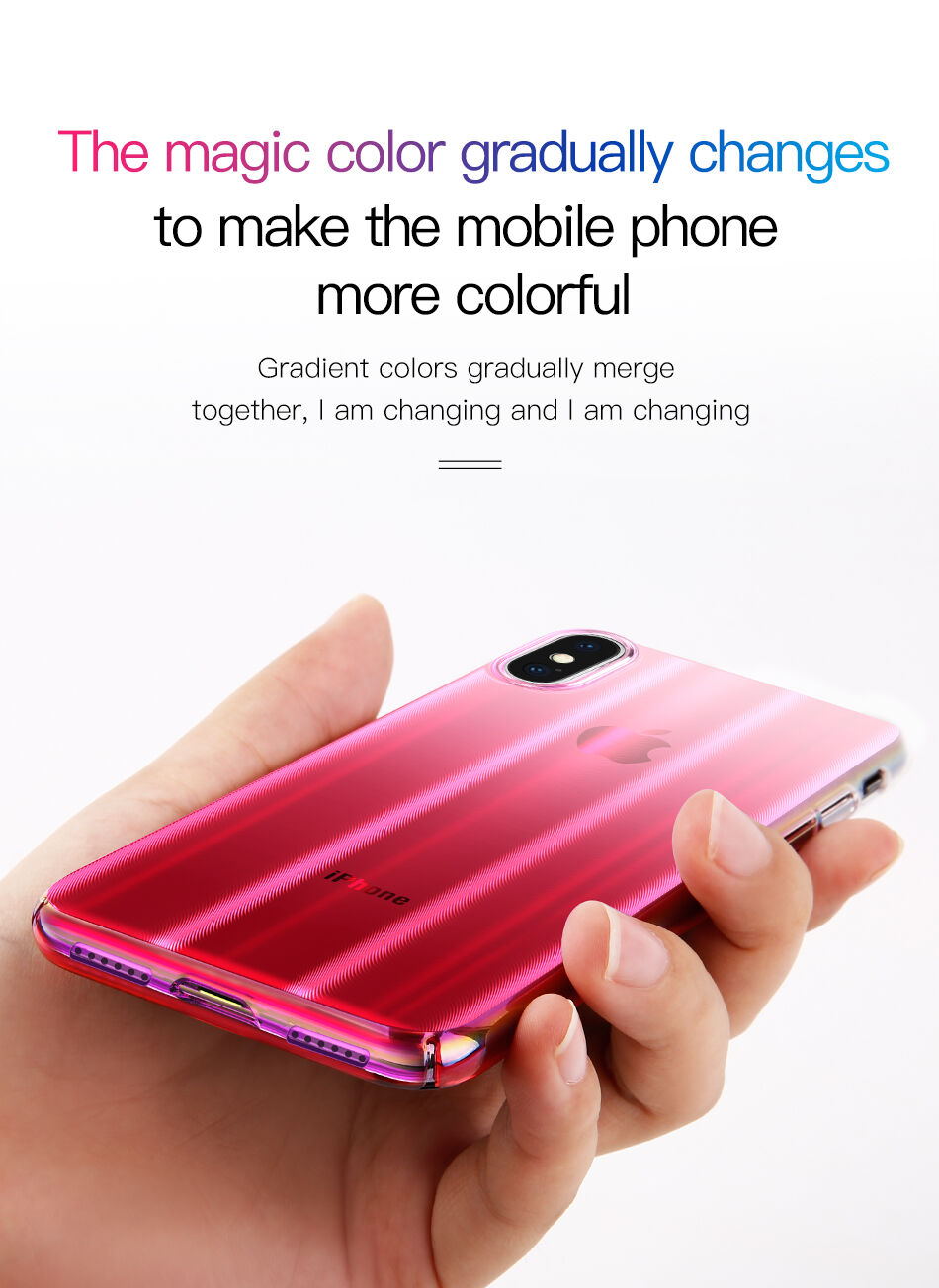 BASEUS Aurora hoes voor BASEUS Aurora voor iPhone XS - zwart