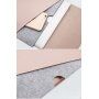 SOYAN set 5in1 voor MacBook tot 14" - bruin met vilt