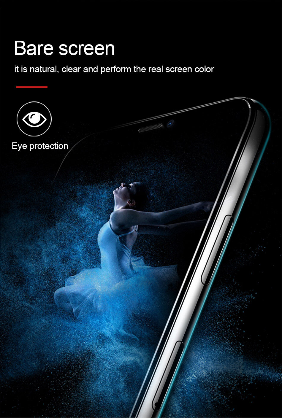 BASEUS gehard anti-bluelicht glas voor iPhone XR