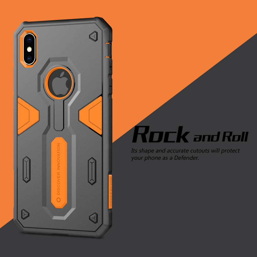 NILLKIN Verdediger II-bestendige afdekking voor iPhone XS Max. - zwart