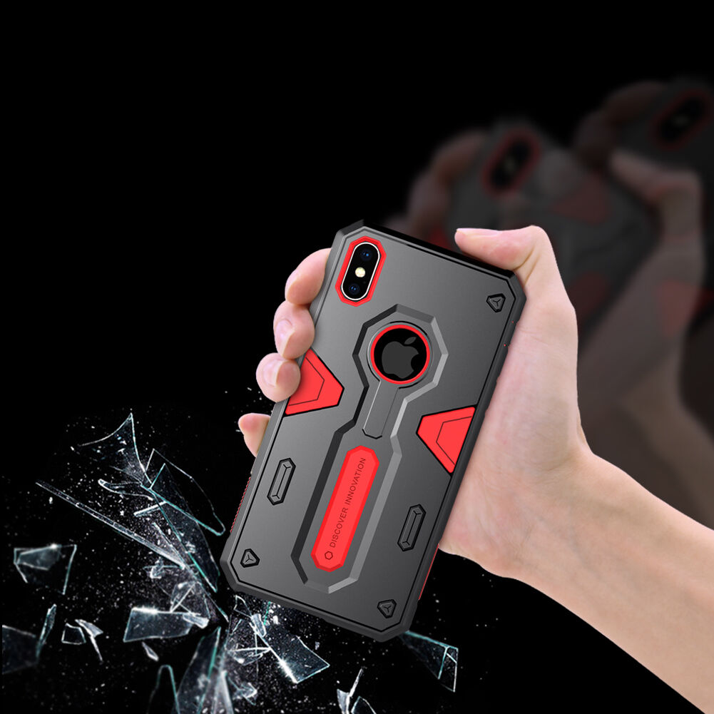 NILLKIN Verdediger II-bestendige afdekking voor iPhone XS Max. - zwart