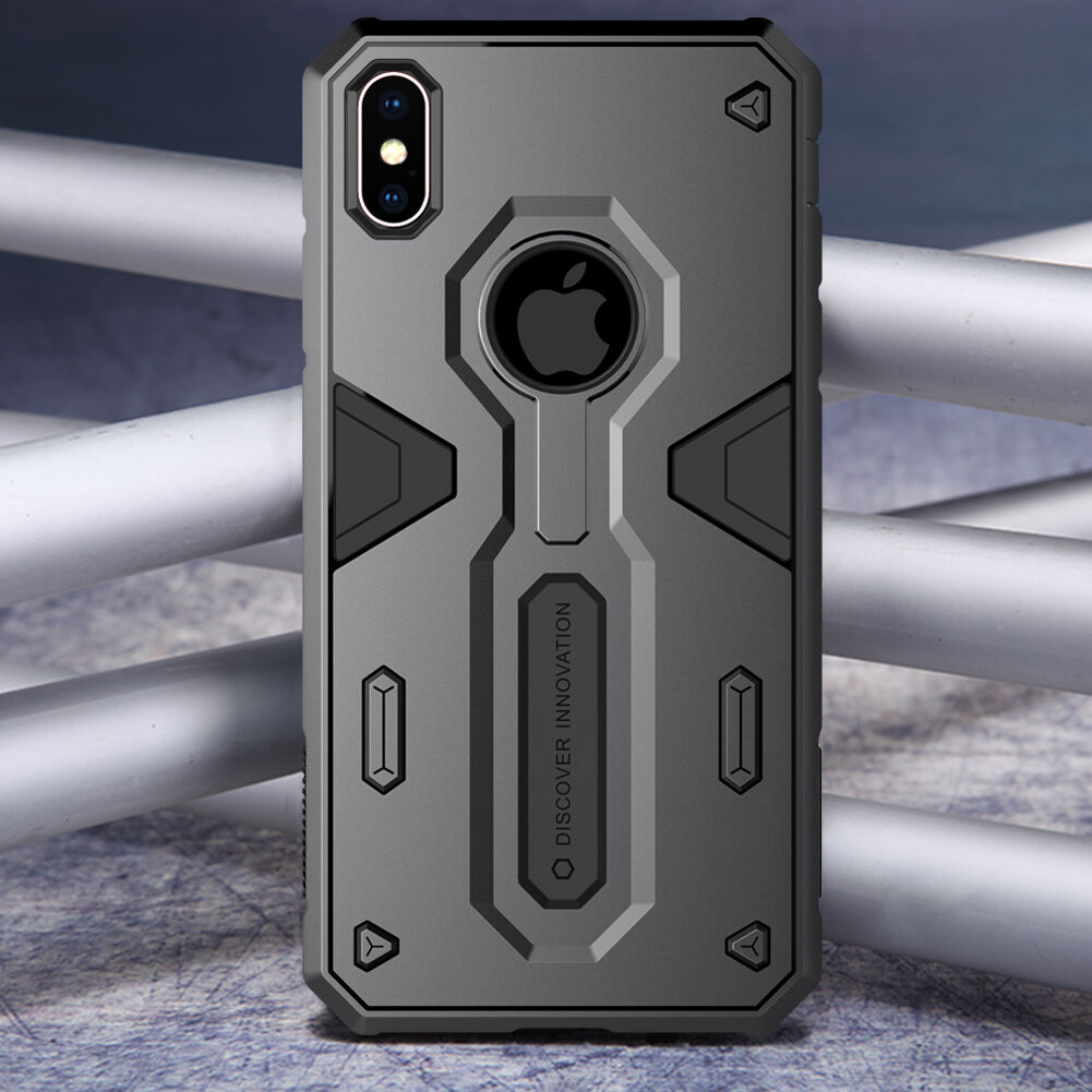 NILLKIN Verdediger II-bestendige afdekking voor iPhone XS Max. - zwart