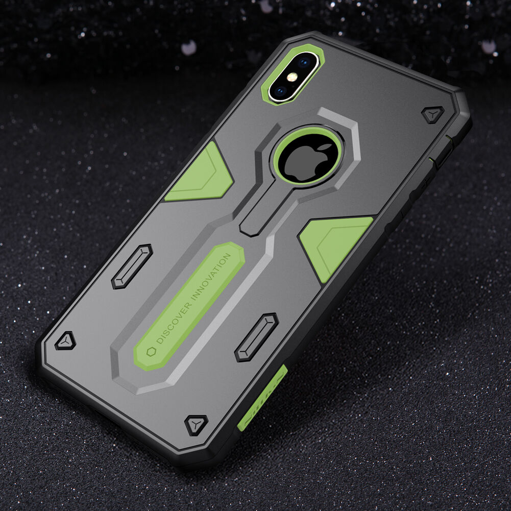 NILLKIN Verdediger II-bestendige afdekking voor iPhone XS Max. - zwart