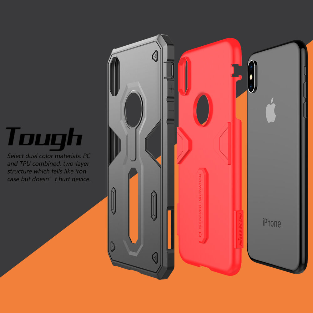 NILLKIN Verdediger II-bestendige afdekking voor iPhone XS Max. - groen