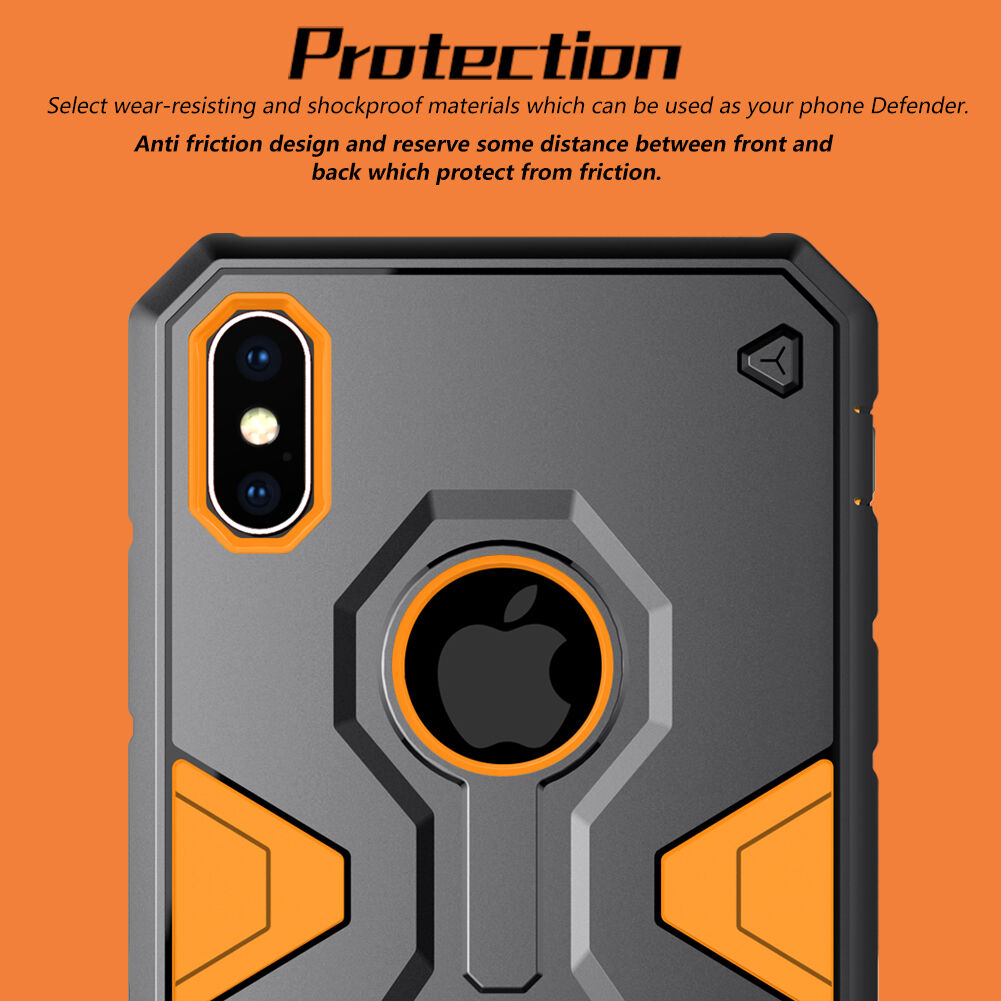 NILLKIN Verdediger II-bestendige afdekking voor iPhone XS Max. - groen