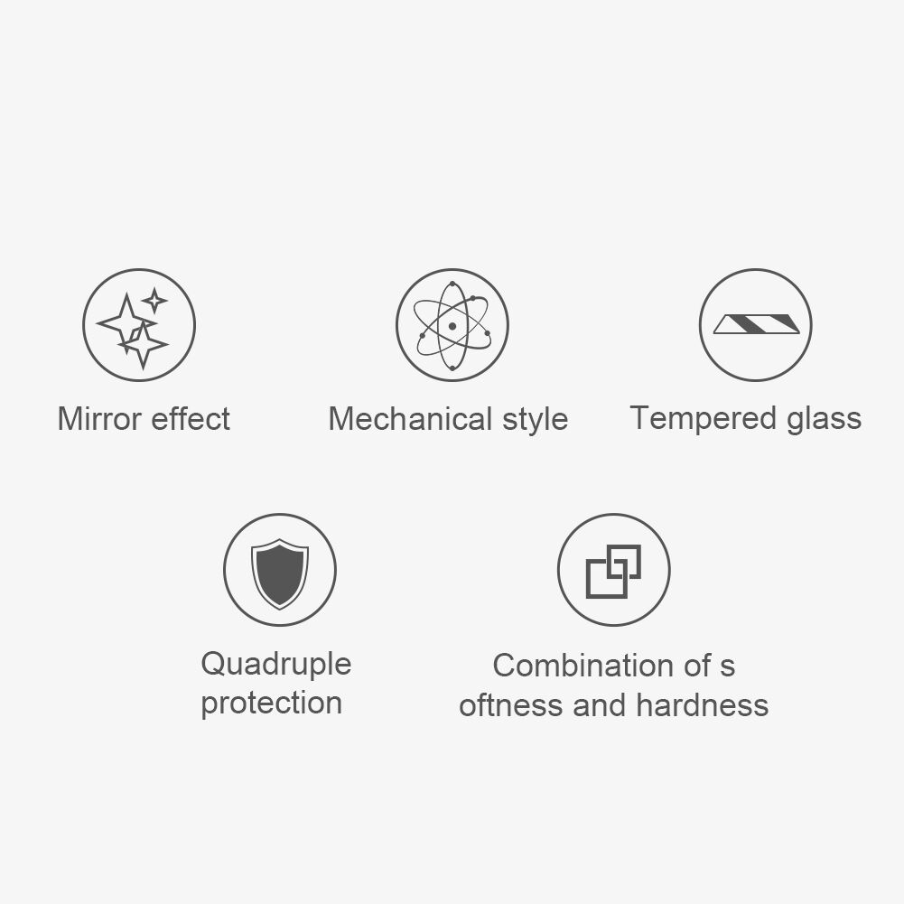 NILLKIN Ruimtetijdafdekking met glazen rug voor iPhone XR