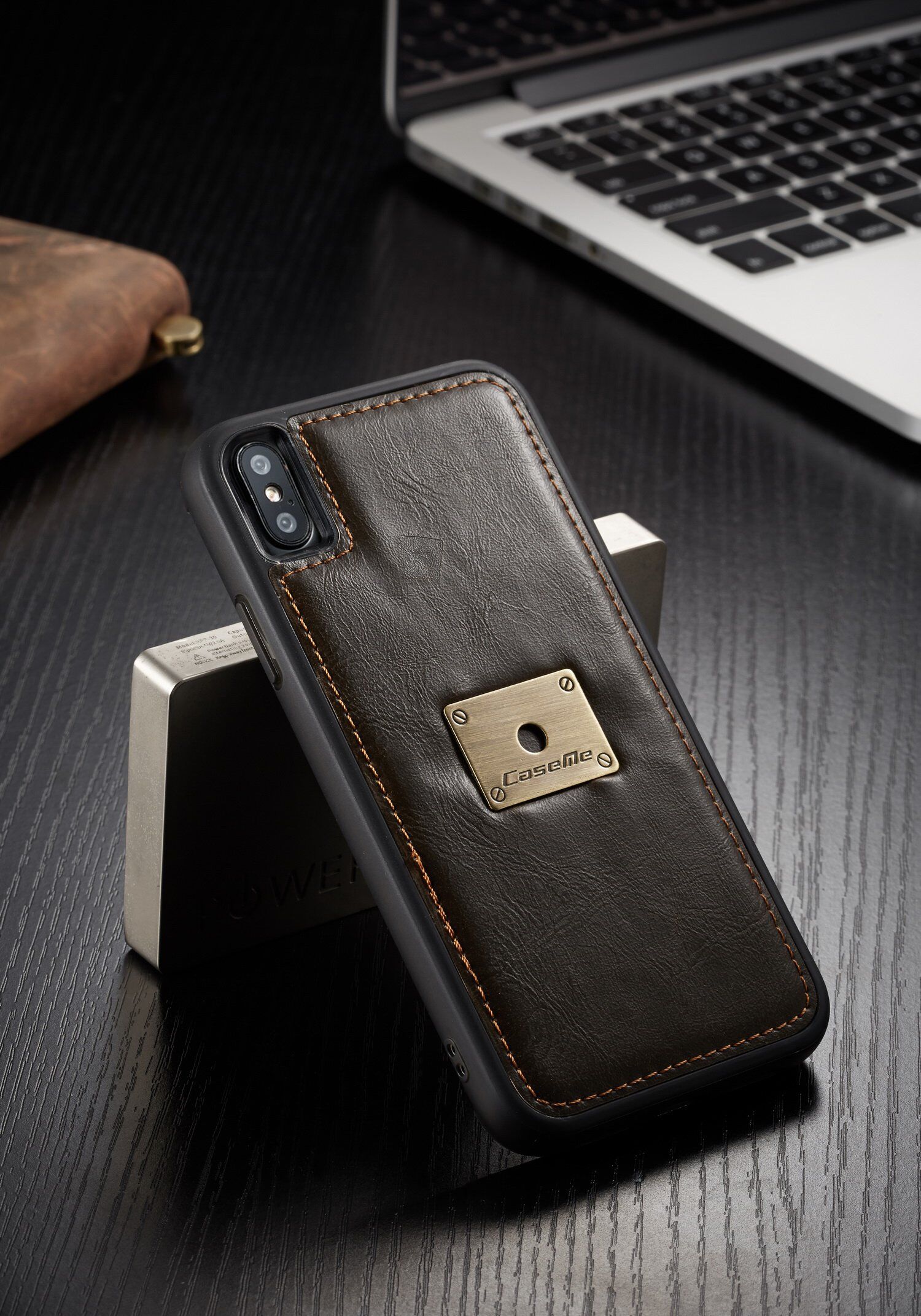 CASEME 2in1 afneembare koffer voor iPhone XS Max. - zwart