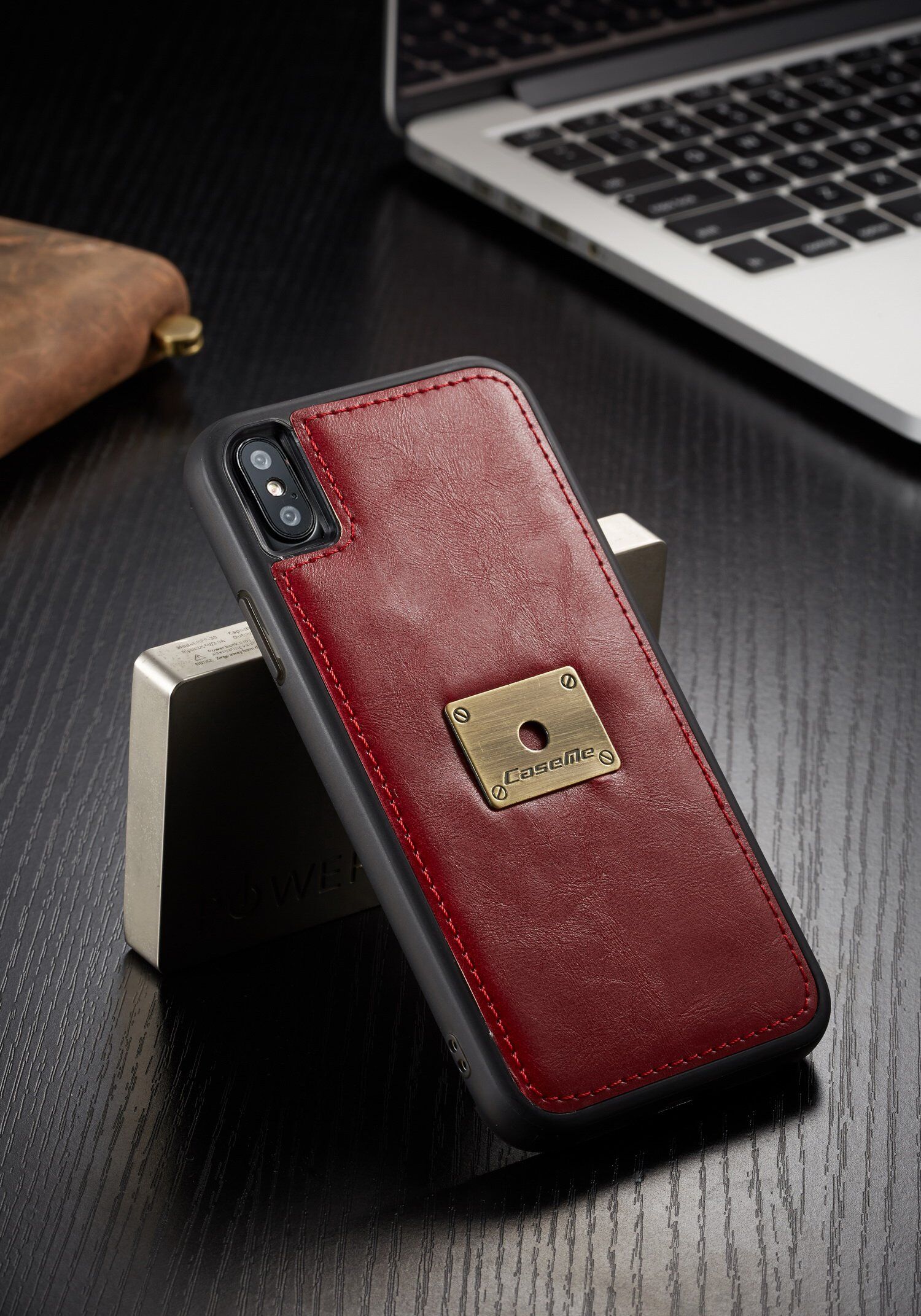 CASEME 2in1 afneembare koffer voor iPhone XS Max. - zwart