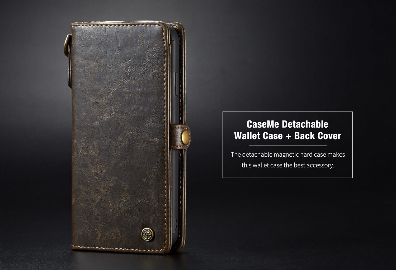CASEME 2in1 afneembare koffer voor iPhone XS Max. - rood
