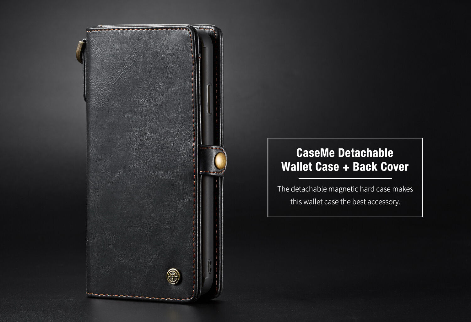 CASEME 2in1 afneembare koffer voor iPhone XS Max. - rood