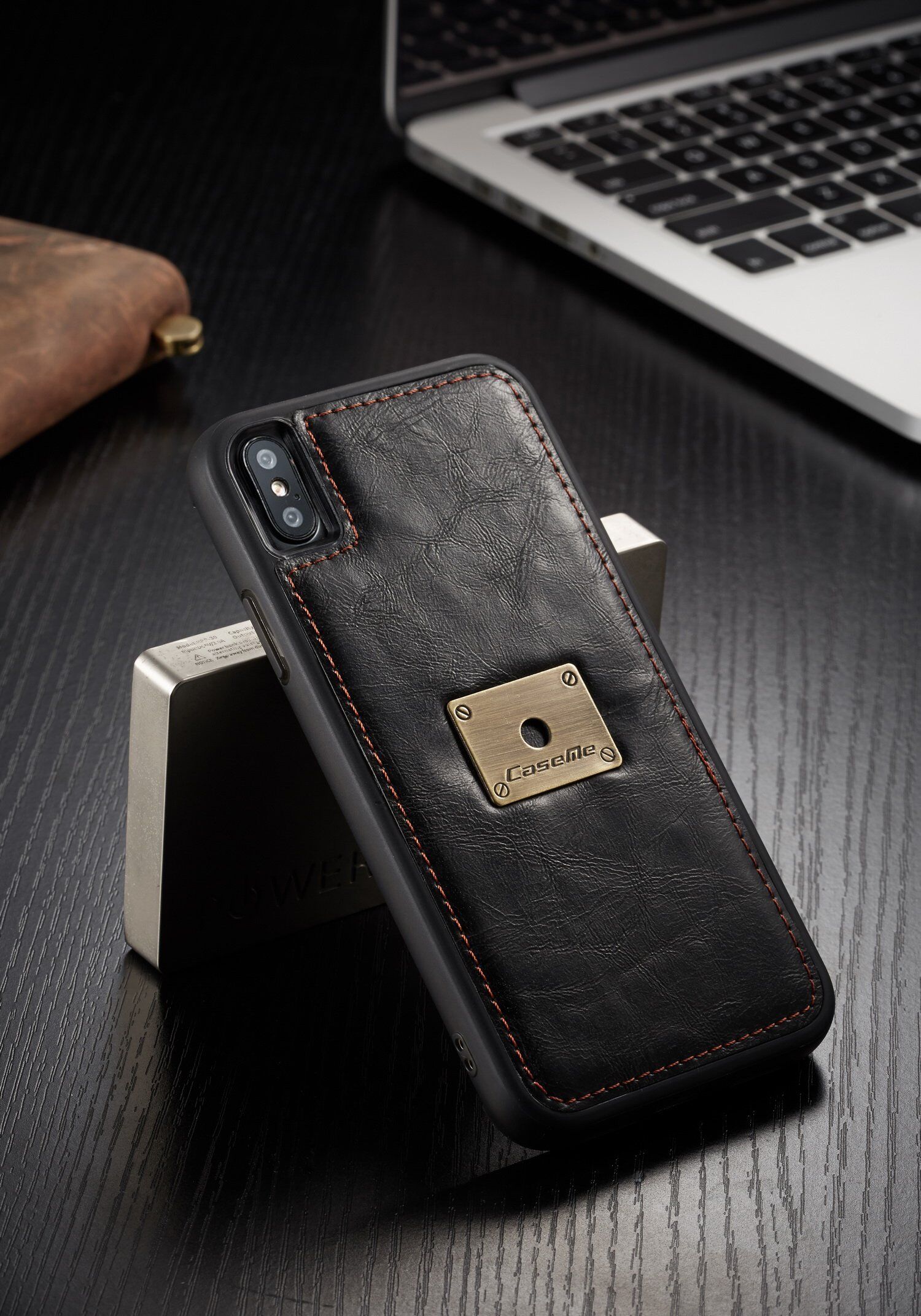 CASEME 2in1 afneembare koffer voor iPhone XS Max. - rood