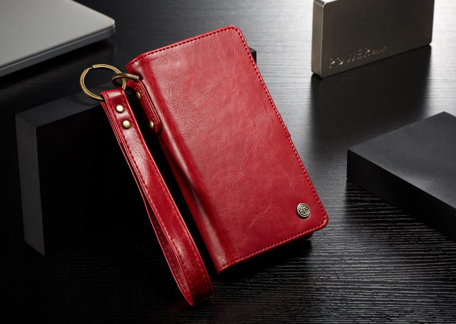 CASEME 2in1 afneembare koffer voor iPhone XS Max. - rood