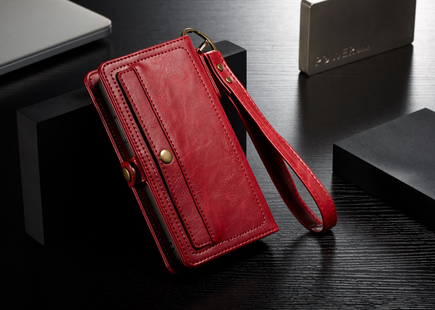 CASEME 2in1 afneembare koffer voor iPhone XS Max. - rood