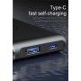 BASEUS Power Bank 10000mAh met draadloos opladen - zwart