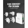 6700mAh lader / Power Bank met vervangbare stekkers (AU / UK / US / EU) en draadloos opladen