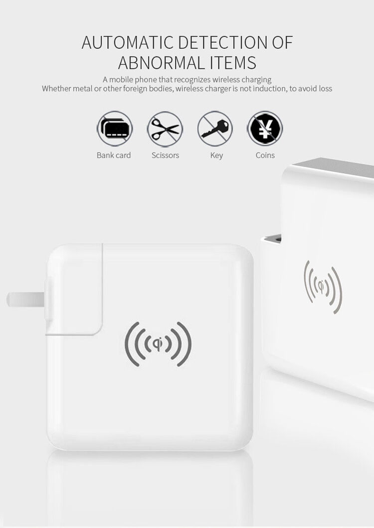 6700mAh lader / Power Bank met vervangbare stekkers (AU / UK / US / EU) en draadloos opladen