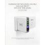6700mAh lader / Power Bank met vervangbare stekkers (AU / UK / US / EU) en draadloos opladen